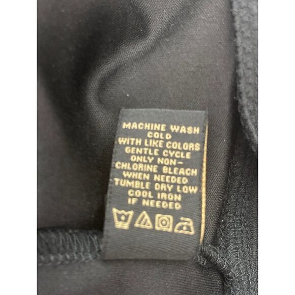 Serena Williams Black Waffle Knit / Mesh Shirt Dress Size 1X - Picture 7 of 8